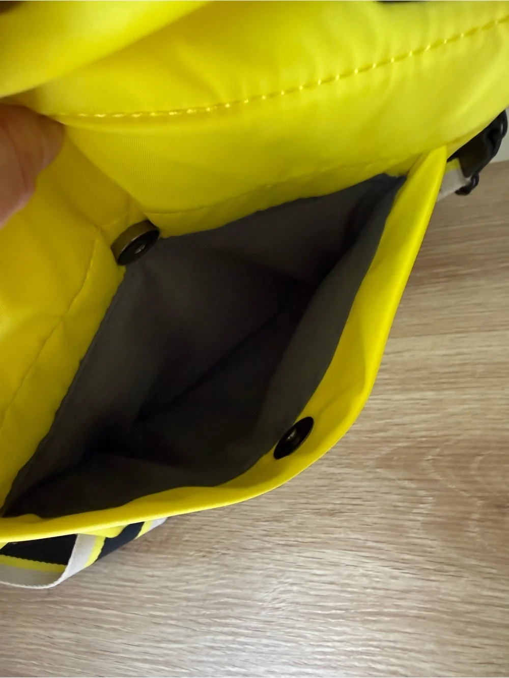 IHKWIP Yellow Quilted Messenger Bag with Black Accents AND Two Strap Options